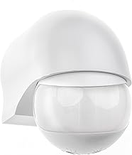 HUBER Motion 3, 180° Infrared Motion Detector, Adjustable Horizontally and Vertically, for Indoor and Outdoor Use, IP44 Protected Against Water Splashes