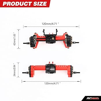 Amazon.com: RCAWD Full Metal Front Rear Differential Locker Portal