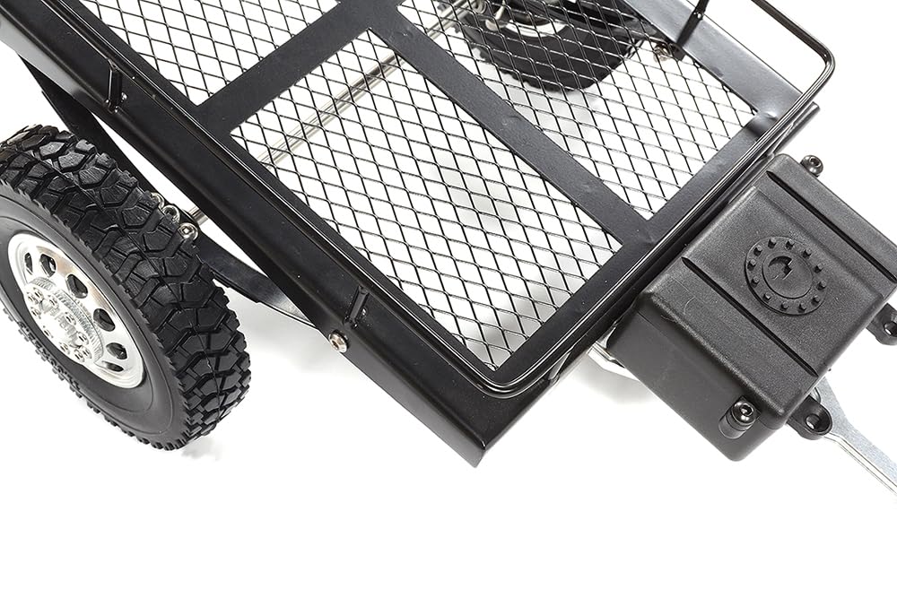 Integy RC Realistic Leaf Spring 1/10 Size Low Side Trailer 300x205x113mm for Scale Crawler