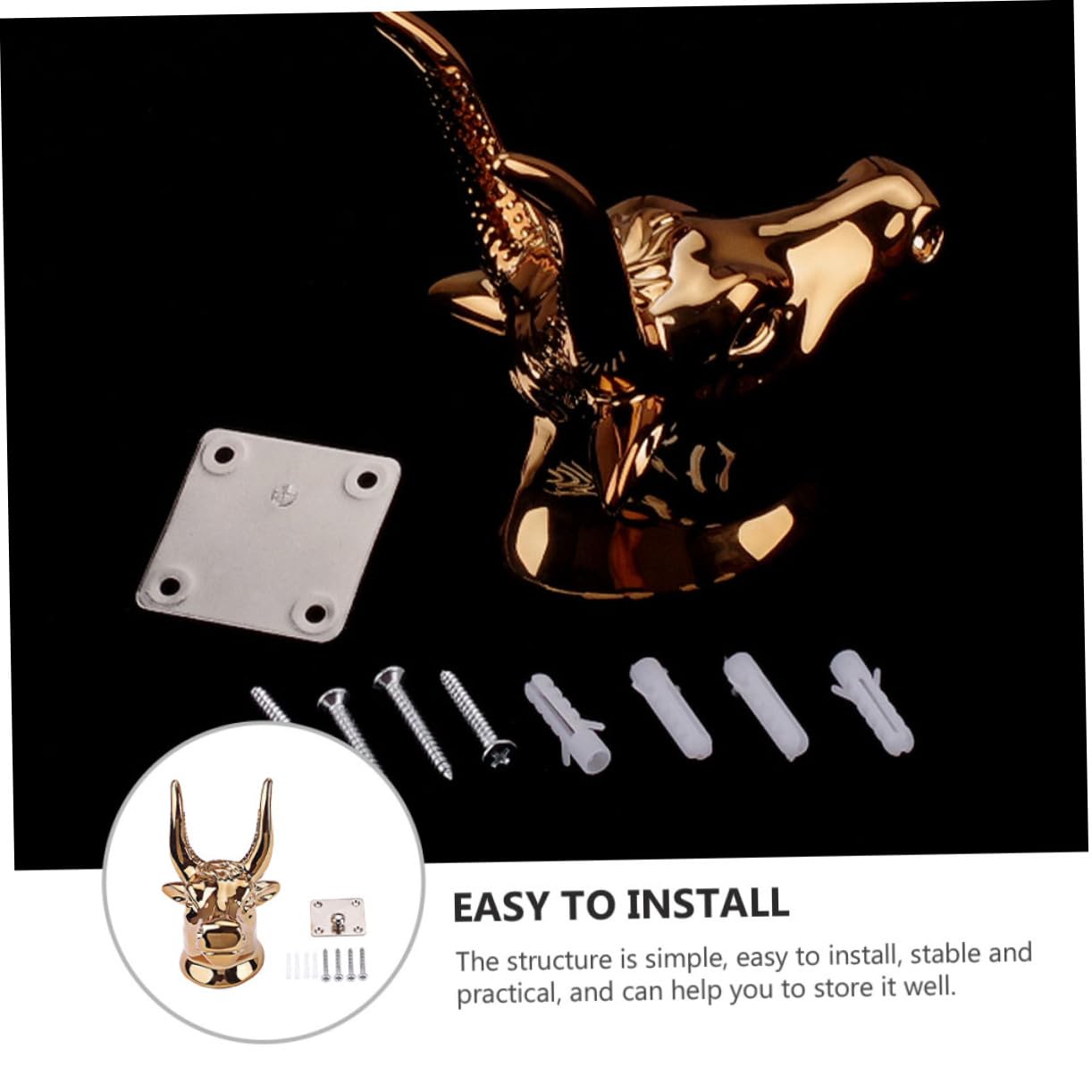 EPIGEIST 1Set Wall Mounted Guitar Hook Stand Durable Guitar Storage Rack for Acoustic Electric Bass Guitars Compact Design for Easy Installation and Safe Display Guitar Wall