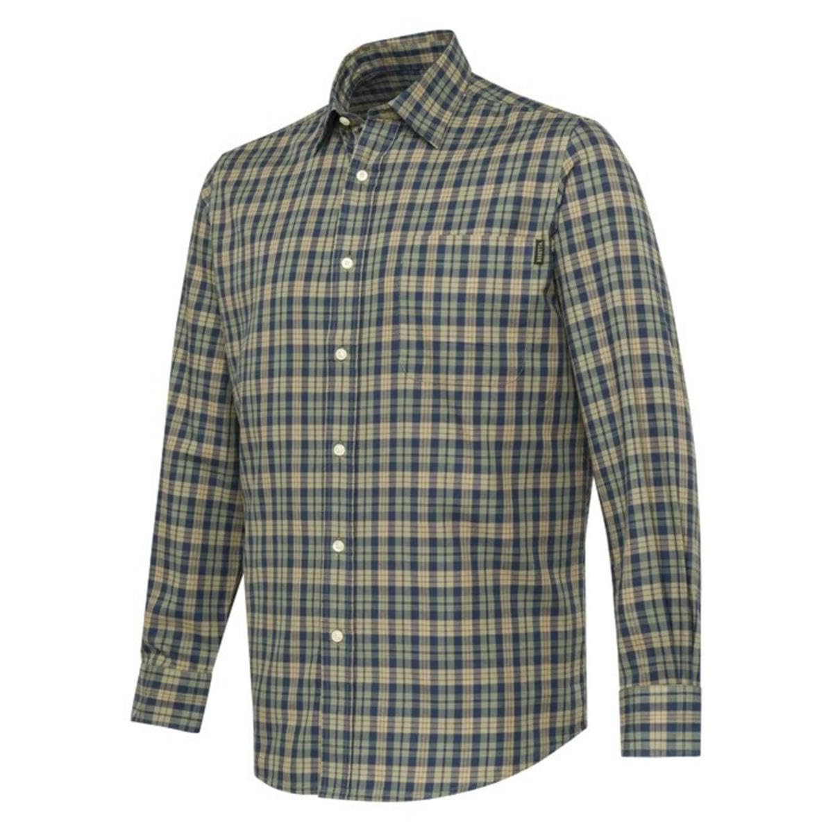 BERETTA BRYGGEN Shirt Blue & Sand Check