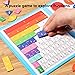Magnetic Fraction Educational Puzzle, Magnetic Fraction Demonstration Book with Fraction Tiles & Circles, Fraction Manipulatives for Elementary School, Math Learning Skills for Kids