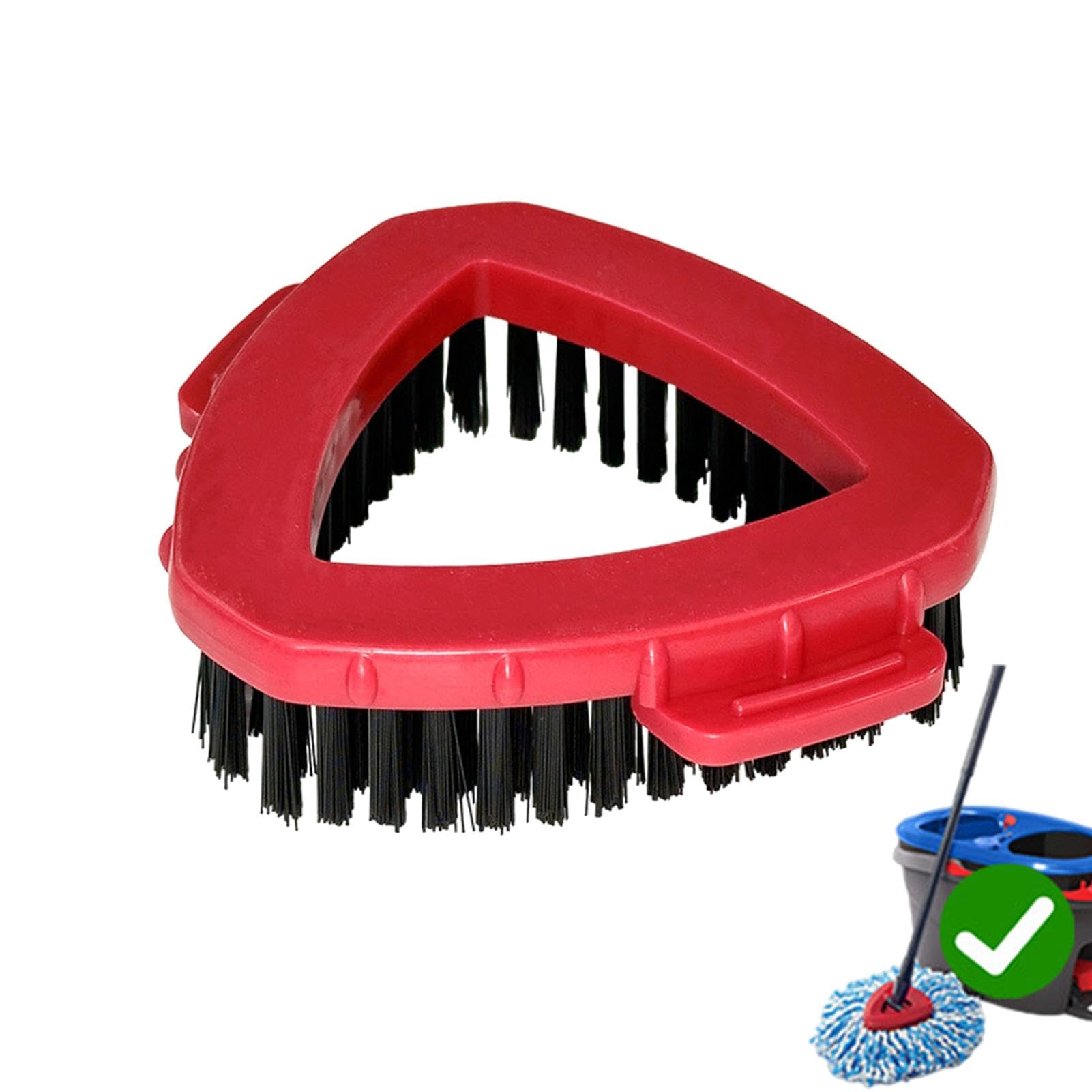 Cleaning Brush Head For Spin Mop | Scrub Brush For O-Cedar RinseClean, Triangle Brush Head For Floor Mop,All Purpose Triangle Scrub Brush Head Replacement Attachment Floor Cleaning Accessories