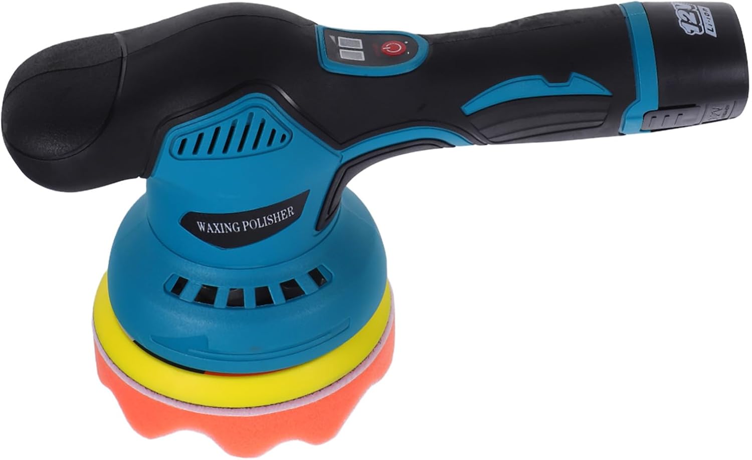 Cordless Car Polishing Machine Handheld Adjustable Speed Electric Buffer Polisher Battery Operated Eccentric Auto Detailing Tool Portable for Efficient Waxing and Surface Finishing