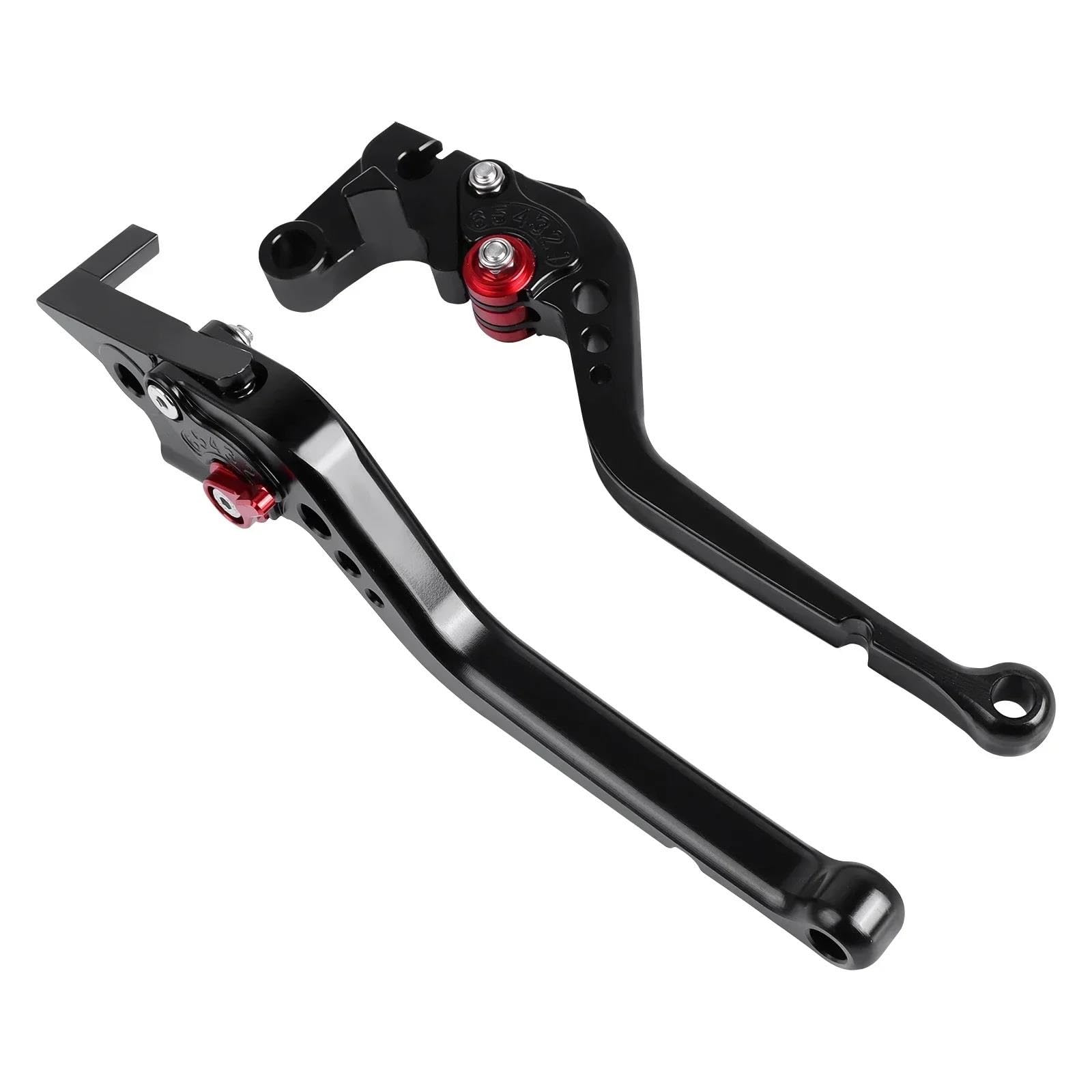 Etekgvyva Long Black Clutch Brake Lever Set For Mt07 For Mt09 For Mt-10 For Tracer 900 For Fz1 For Fazer For Fz6n For Fz8 For Fz6 For Xsr700 For Xj6 For Xsr900(Long Black)