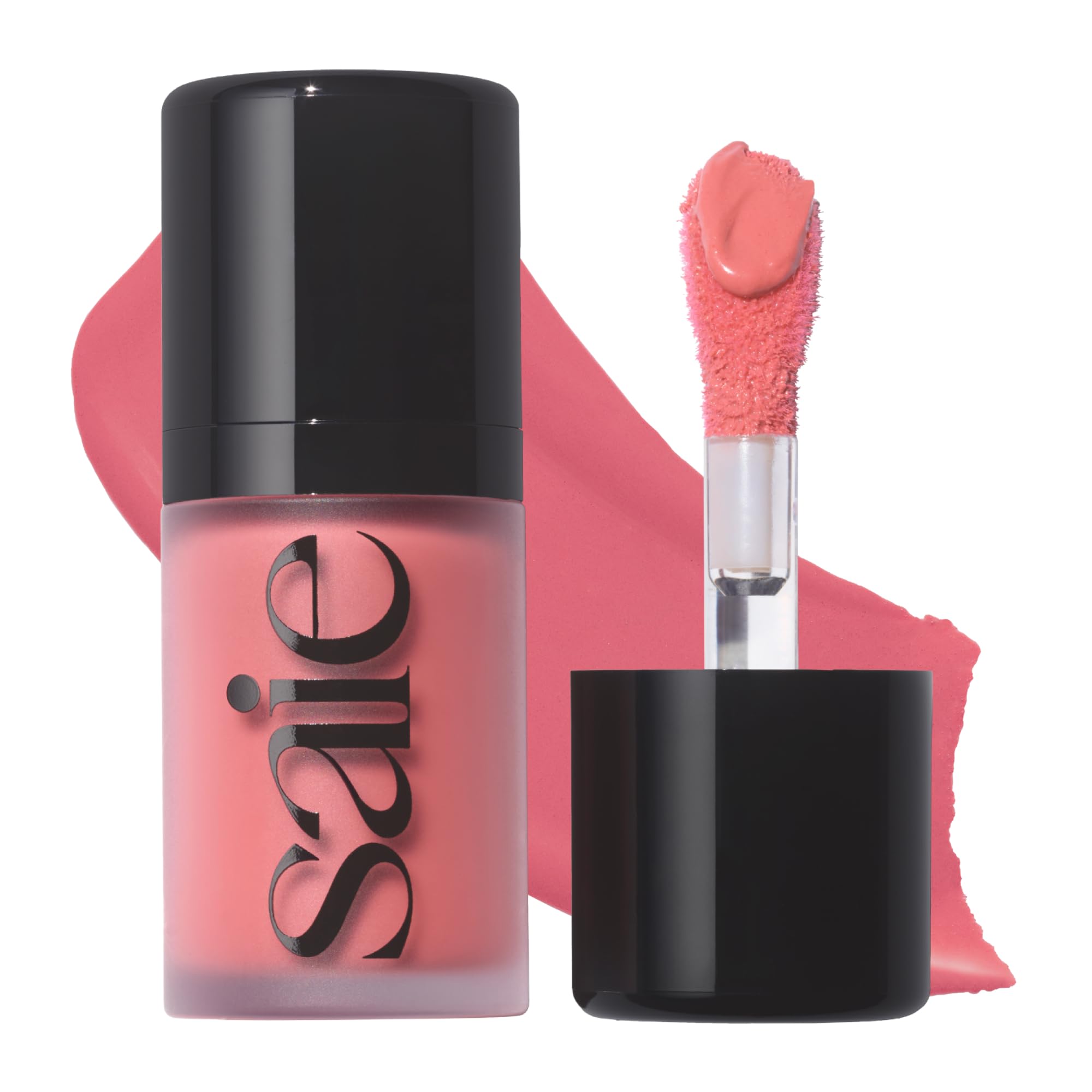 Saie Mini Dew Liquid Blush for Cheeks, Travel Size, Sweetie (.24 oz) 06 - Sweetie 0.24 Ounce (Pack of 1)