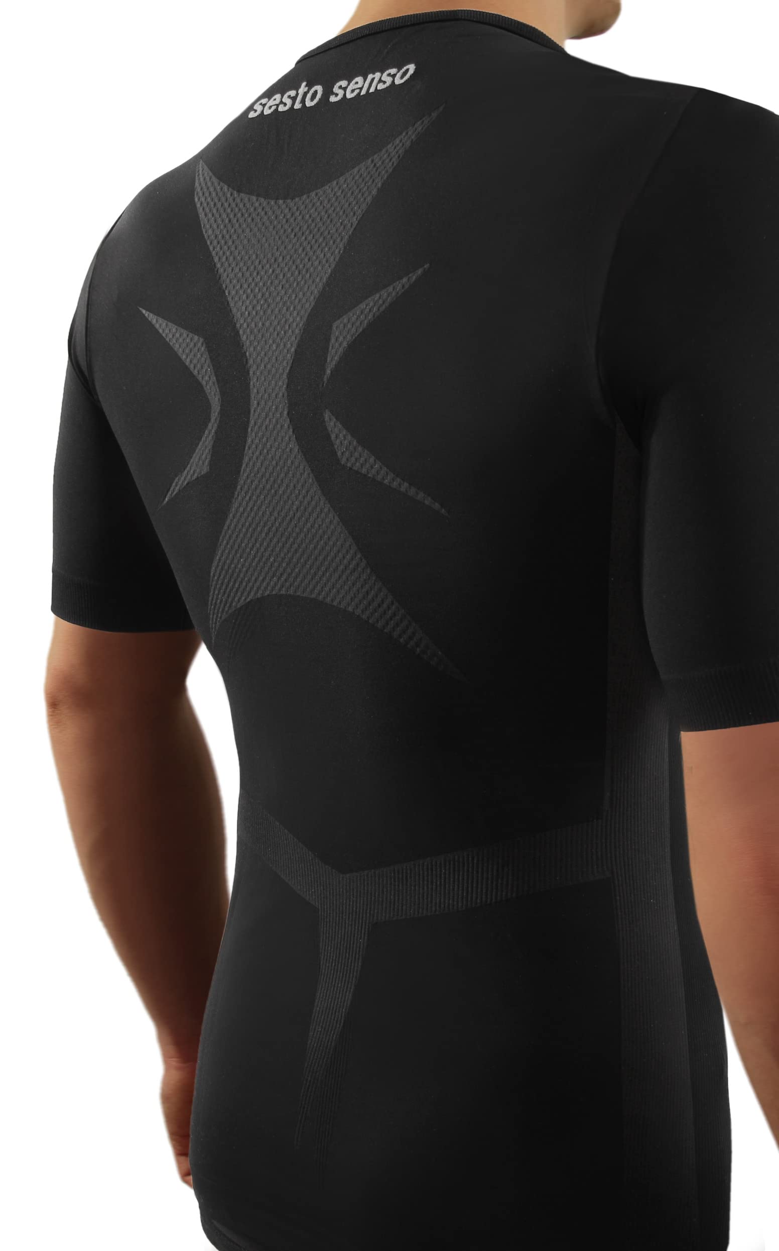 sesto senso sous-vêtement de Sport thermoactif pour Homme T-Shirt de Compression à Manches Courtes