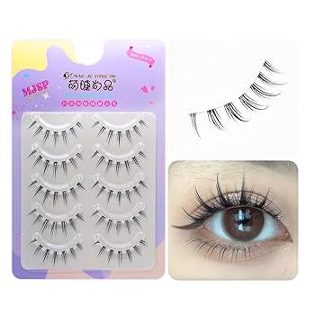 Amazon | つけまつげ ナチュラル ア 人気 5ペア 0.01mm極細 透明