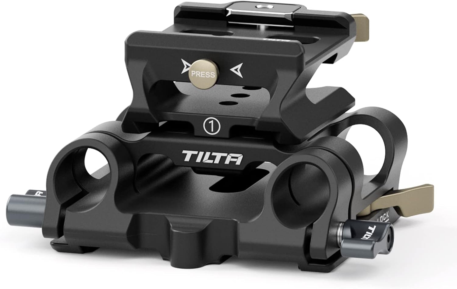 Tilta Modular Baseplate Type I with15mm LWS Rod Support (Black) | TA-MBP1-B