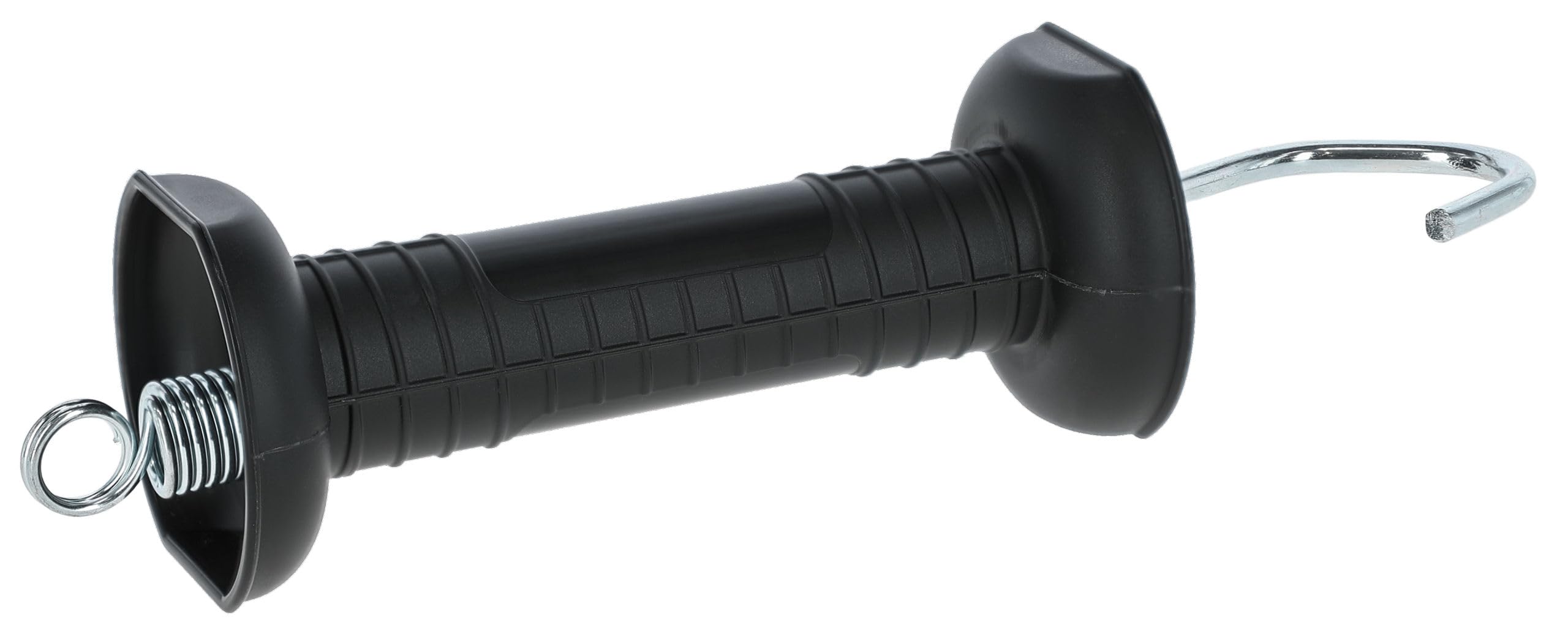 Rutland gate handle with hook, black