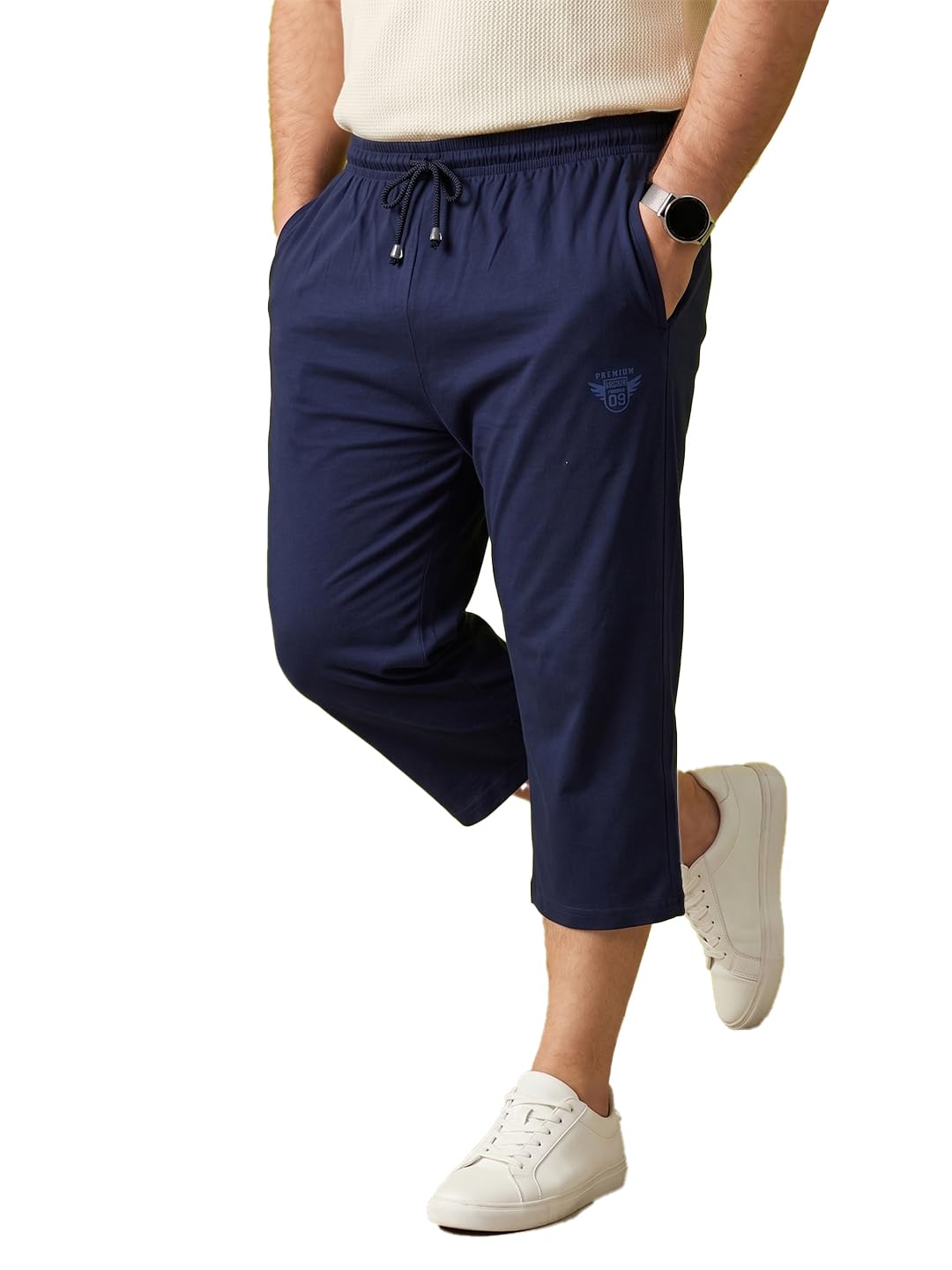 unimax Men's Plus Size Cotton Blend Comfort Fit Capri-picture-28