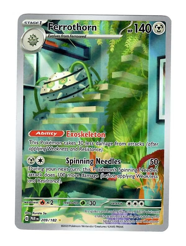 Pokemon - Ferrothorn 209/182 - Paradox Rift - Illustration Rare