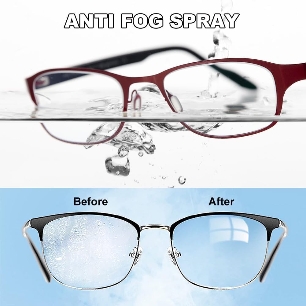 Spray Antiappannante Occhialini,15ml Anti Fog Spray,Spray Anti-Appannamento per Occhiali,per Maschere Sub e Occhialini Nuoto
