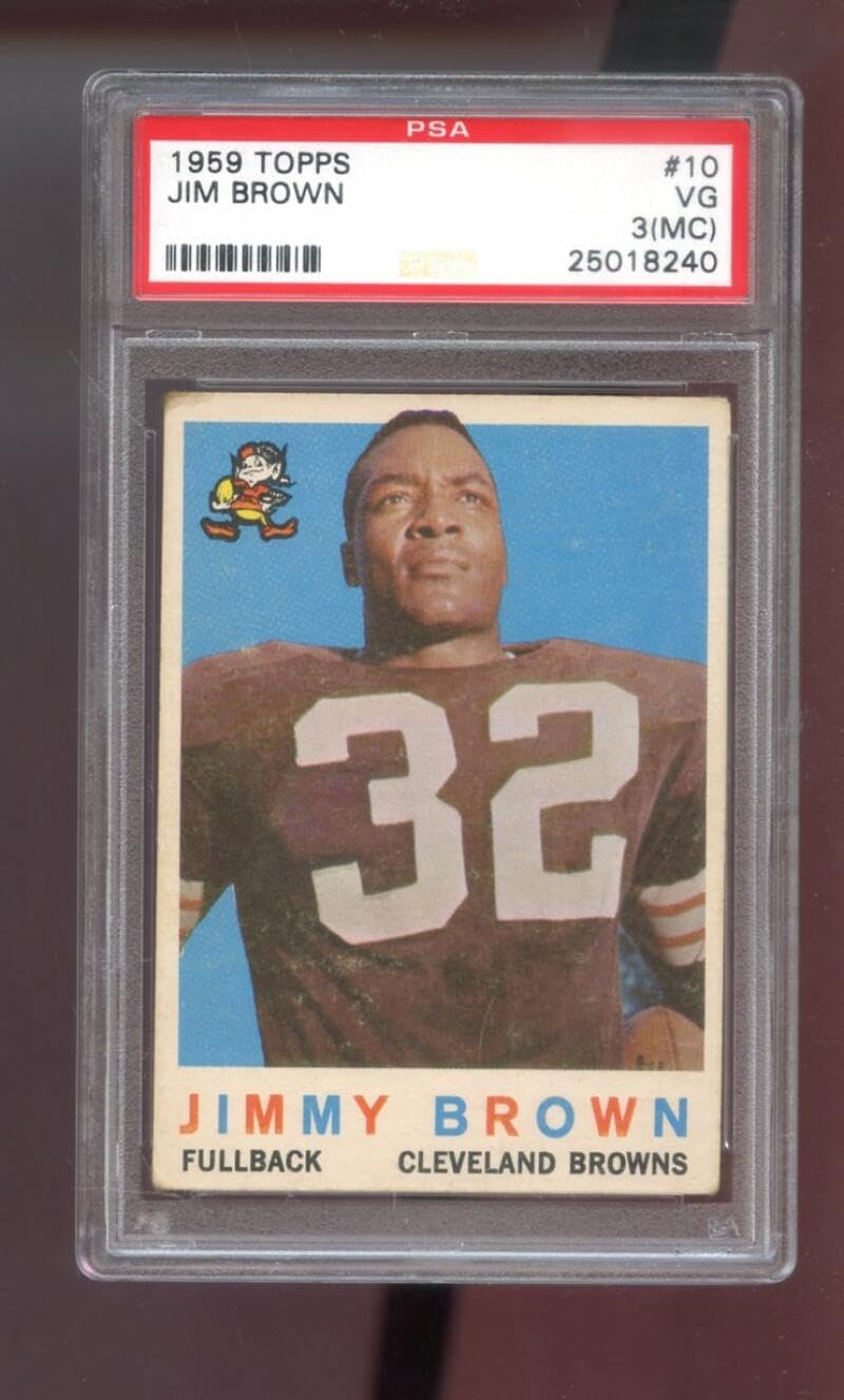 1959 Topps #10 Jimmy Brown Jim Brown PSA 3 (MC) Graded Football Card NFL Cleveland Browns