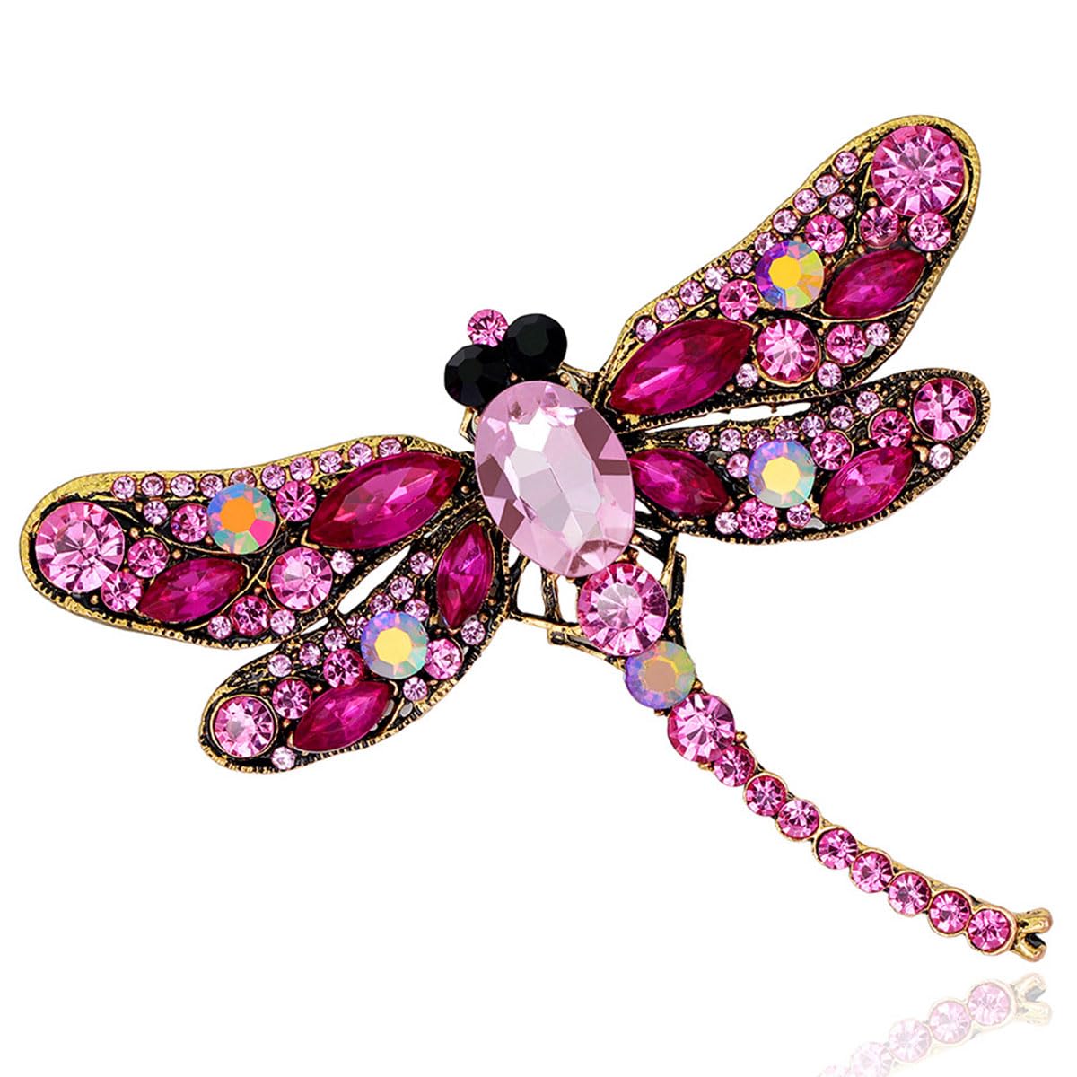 FAIRYGATE Rhinestone Brooch Clothing Jewellery Accessories Fashion Elegant Shiny Crystal Teardrop Brooches Wreath Pendent Lapel Pin，B36 — view 20