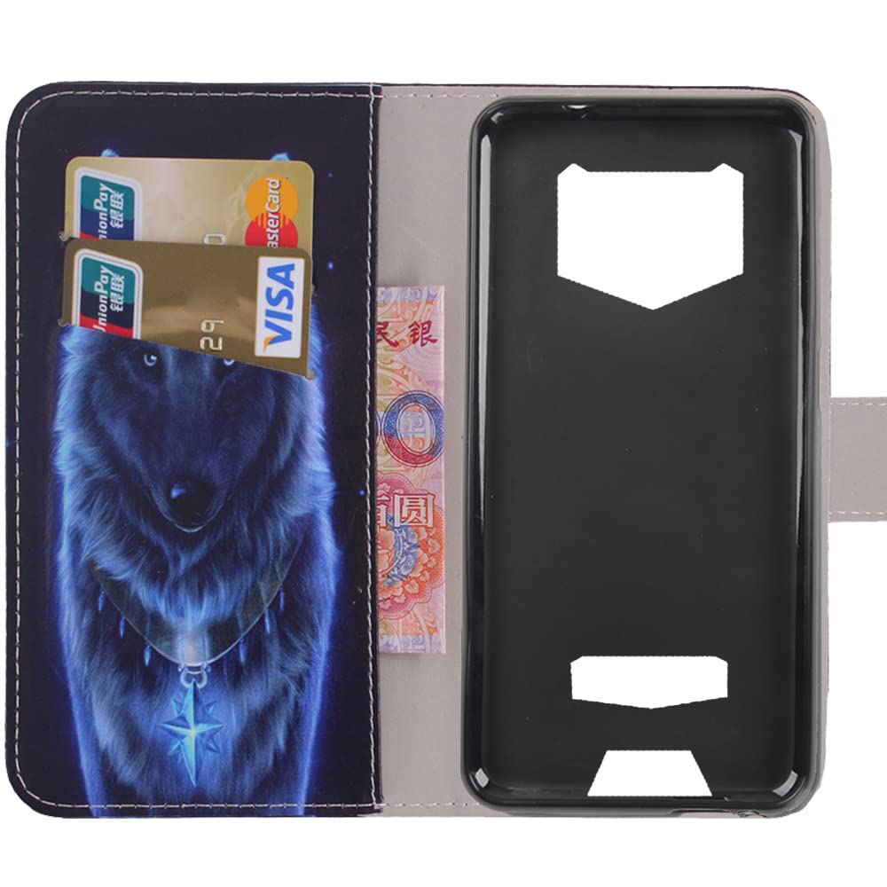 Custodia Portafoglio in Pelle Compatibile con Doogee X50