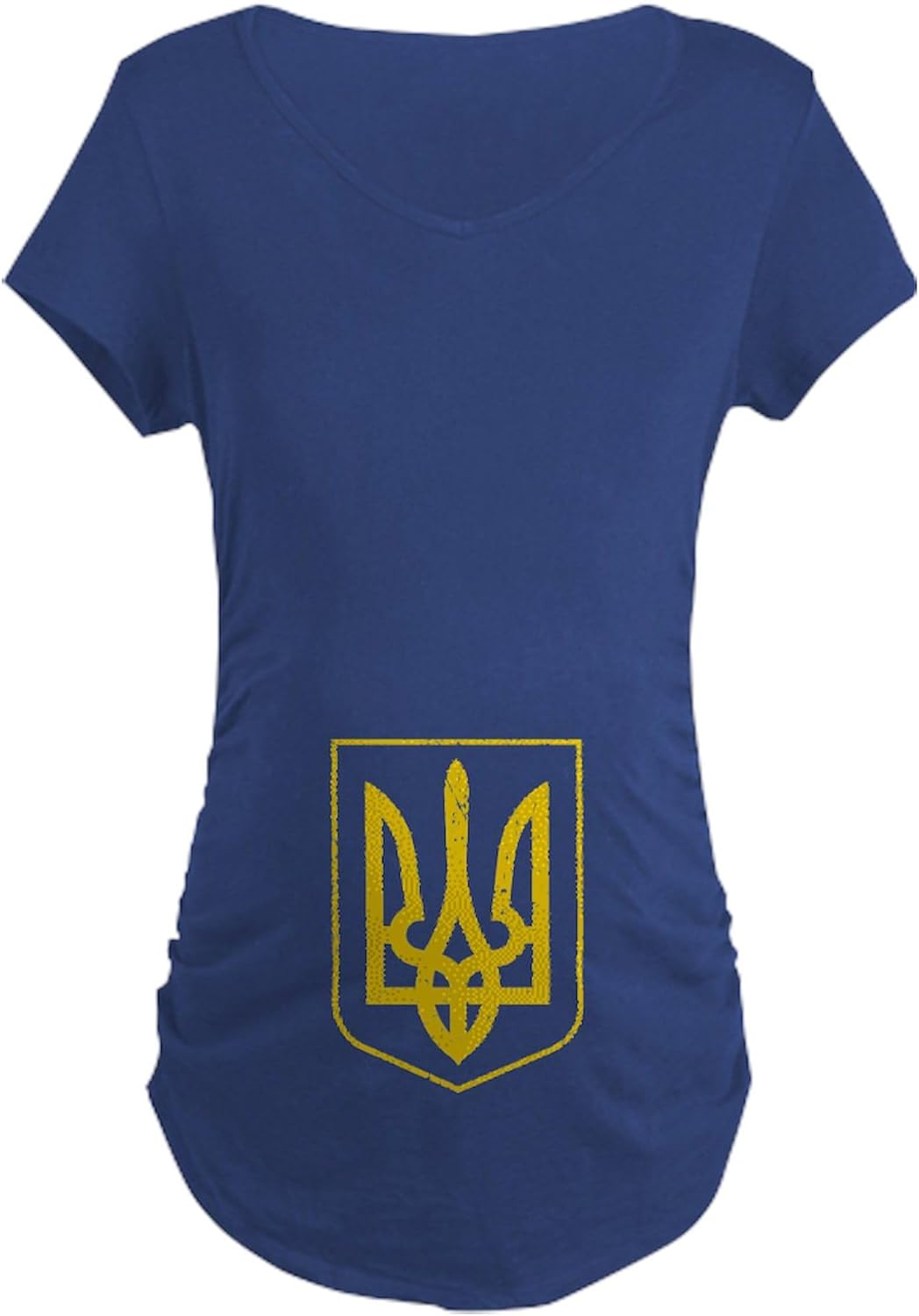 CafePress Ukraine Coat of Arms Maternity T Shirt Women's Maternity Ruched Side T-Shirt