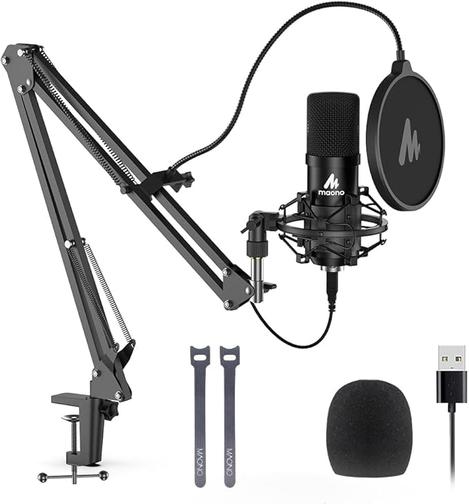 USB Microphone with Adjustable Arm