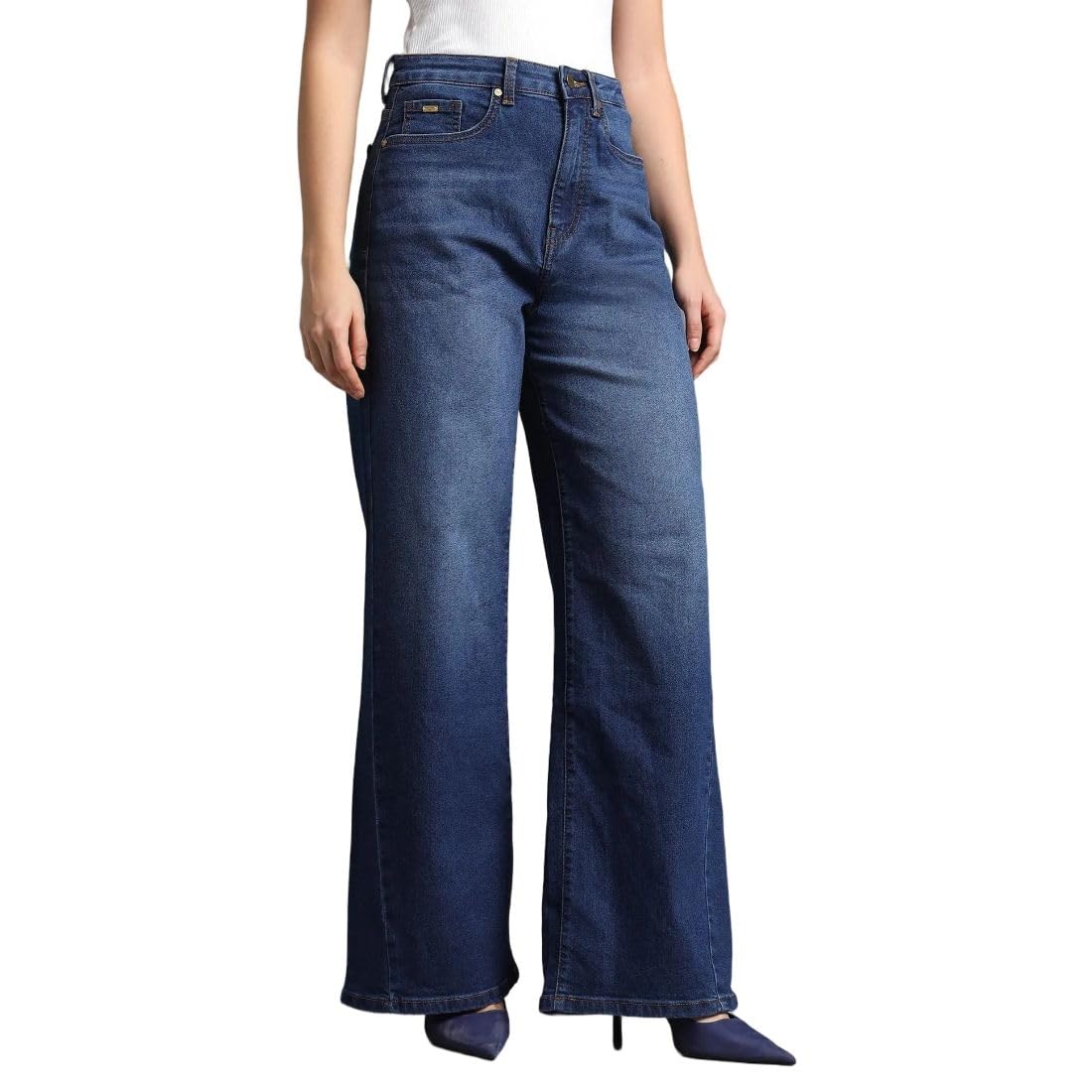 flying machine Women's Baggy Fit Jeans| Solid | High Rise | Stretchable | Jeans for Woman-picture-25