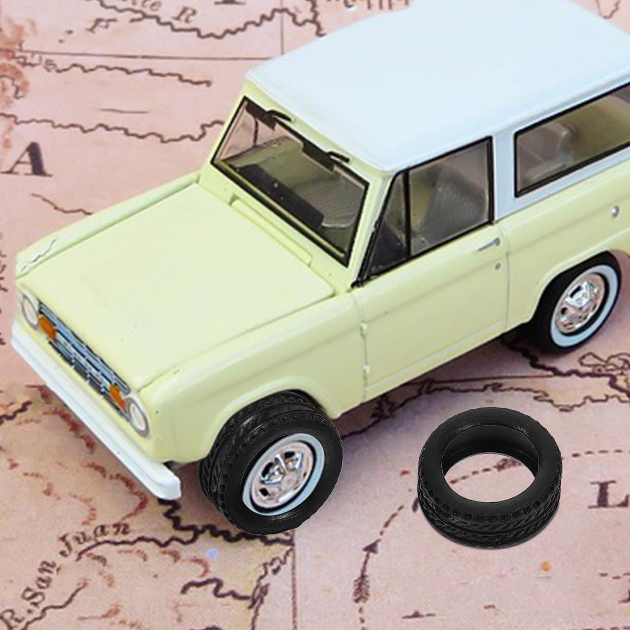 Traxxas 9074-YLW - Jato 4X4 Response Pro Low-Profile Pre-Glued Tires, Yellow (2)