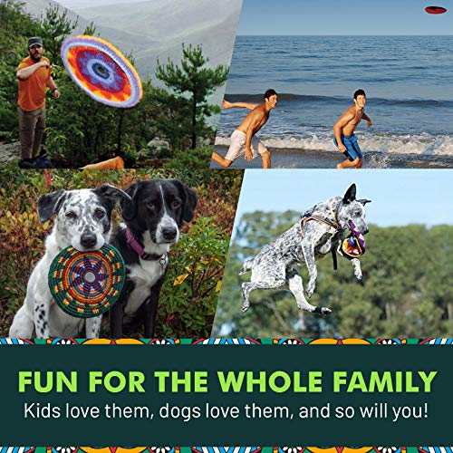 Pocket Disc Buena ONDA Combo Pack - Amazing Flexible Frisbee Toy, Best Gifts for Kids and Adults, Ultimate Sports Game, Super Fun Indoor Play and Outdoor Games (Sport)