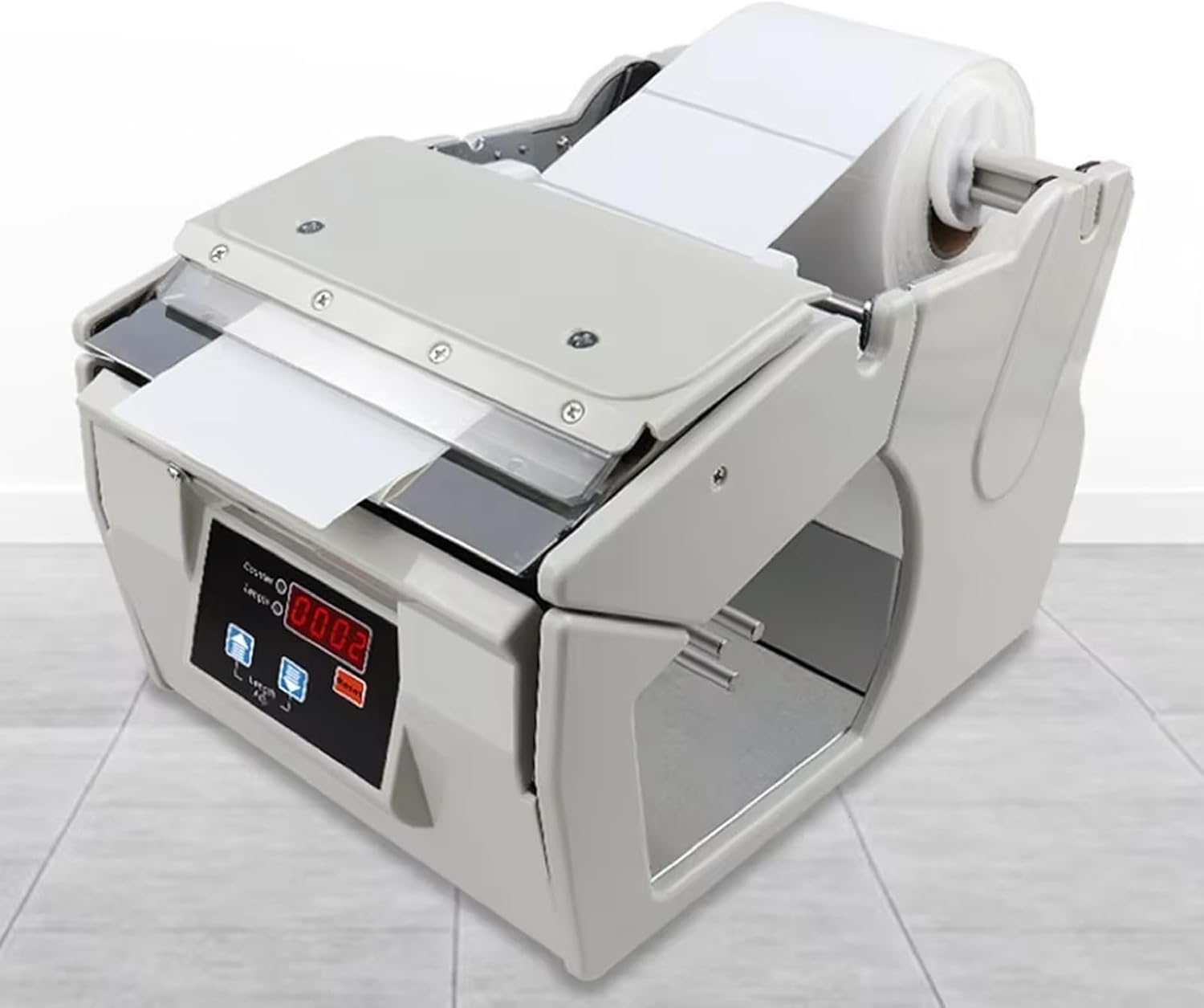 Adjustable Electric Label Machine, 110V/220V Automatic Label Dispenser with Digital Display Auto Counting Label Machine (X 100)