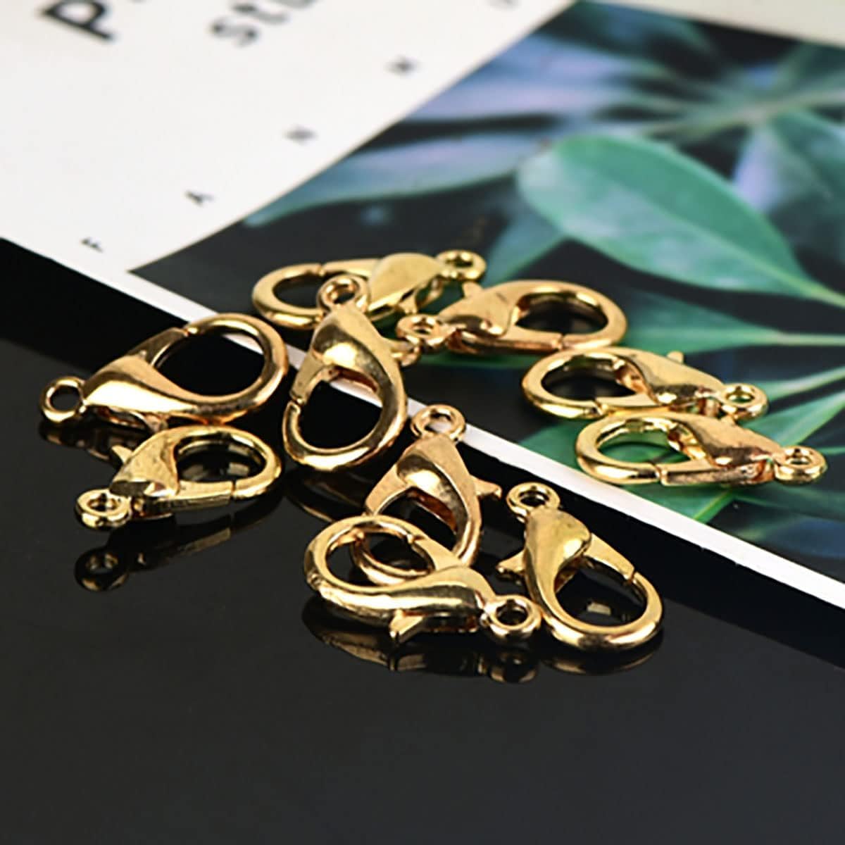 Amazon.co.jp: yuentoen カニカン 約300個 12mm 金具 アクセサリー 