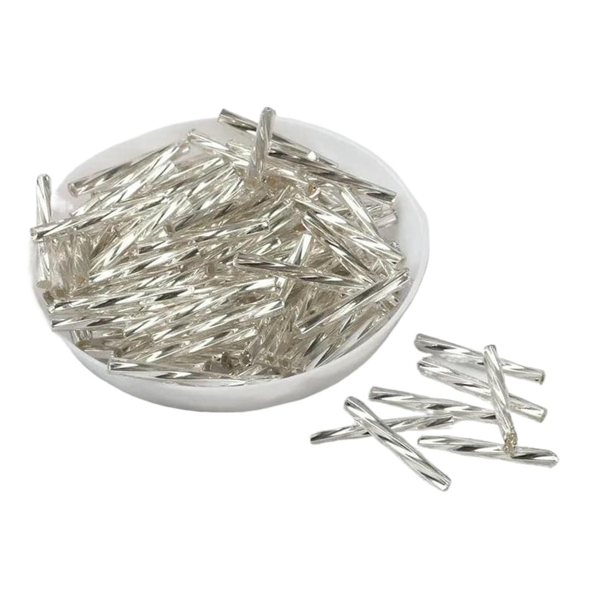Koraliki szklane typu Bugle
