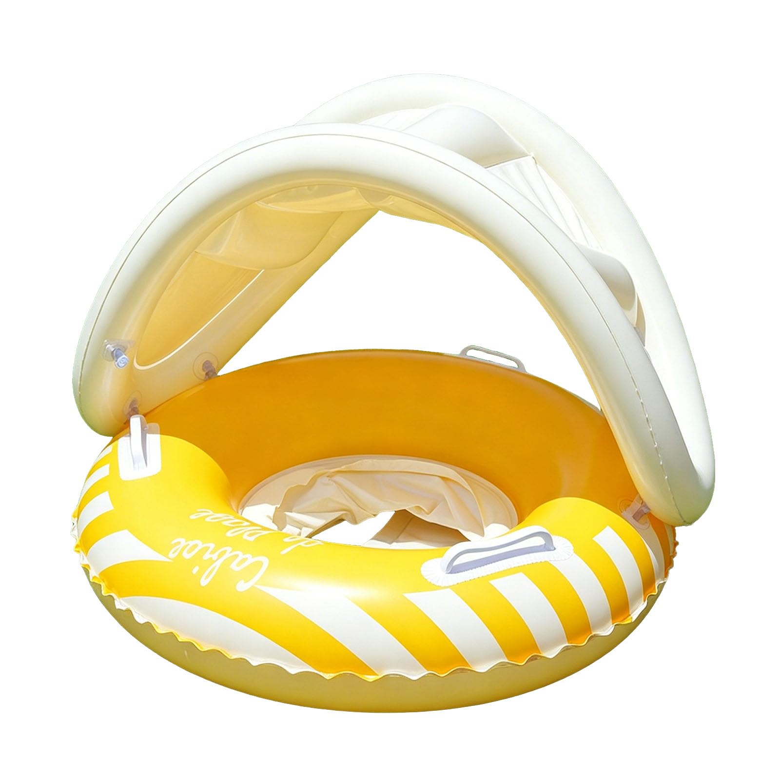 Baby Pool Float With Canopy, Adjustable Kids Floating Rings