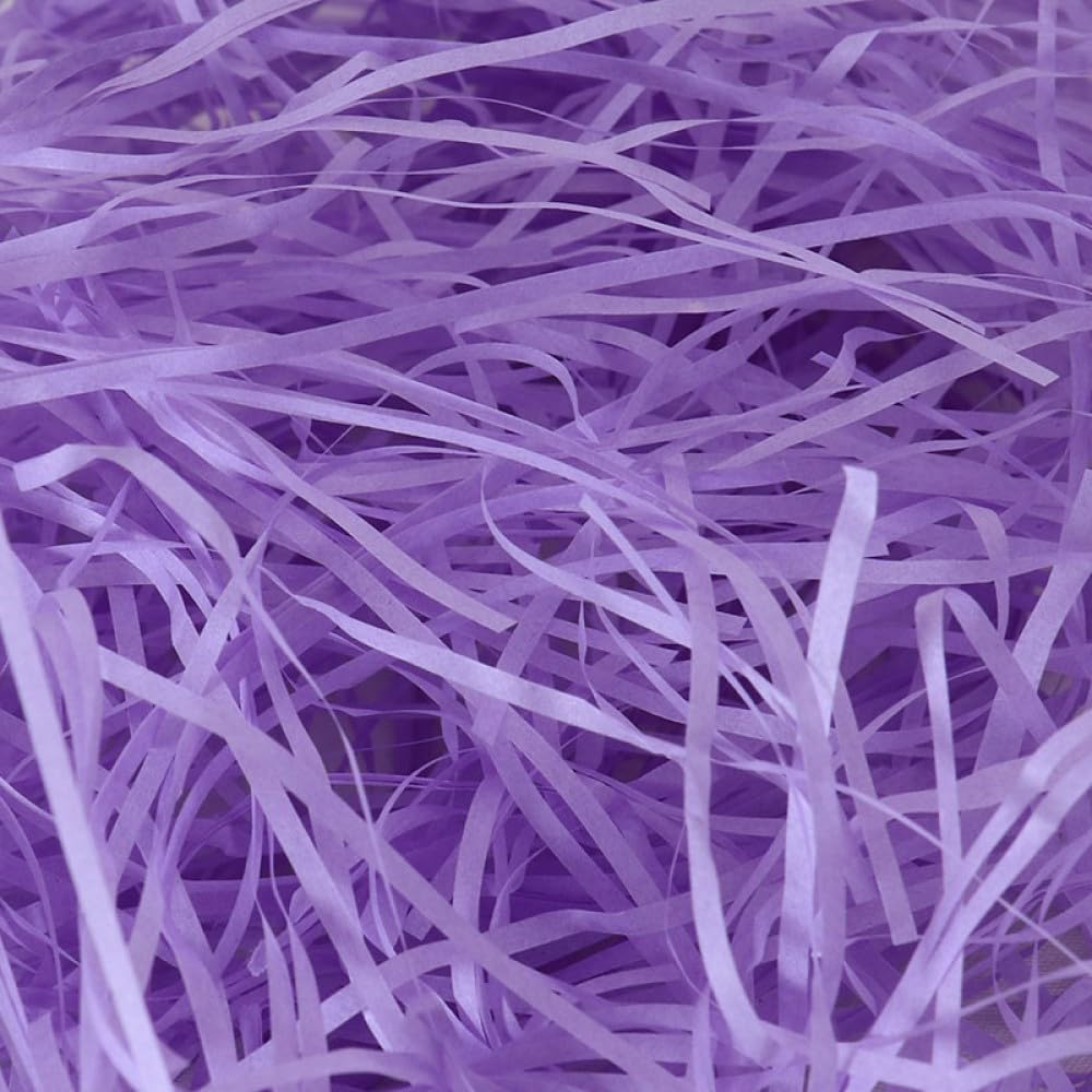 100g Purple Shredded Tissue Paper for Gift Boxes, Hampers and Gift Bags, Ideal Hamper Filling Suitable for Birthday Anniversary Wedding Party New Year All Occasions