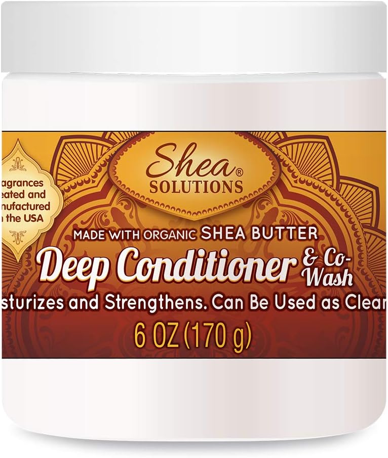 Simply Shea Deep Conditioner & Co-wash with Organic Shea Butter (Paraben-free) 6oz
