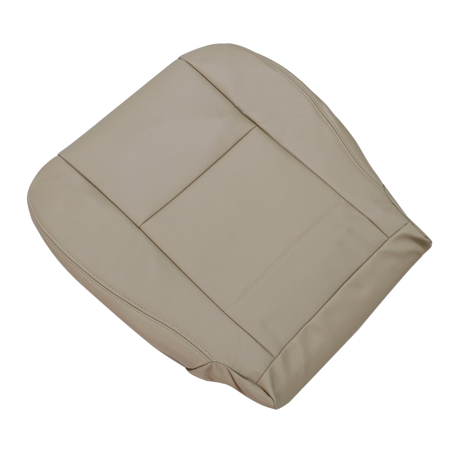 SecosAutoparts Driver or Passenger Side Bottom Leather Seat Cover Tan Compatible with Toyota Sequoia Tundra 2000 2001 2002 2003 2004
