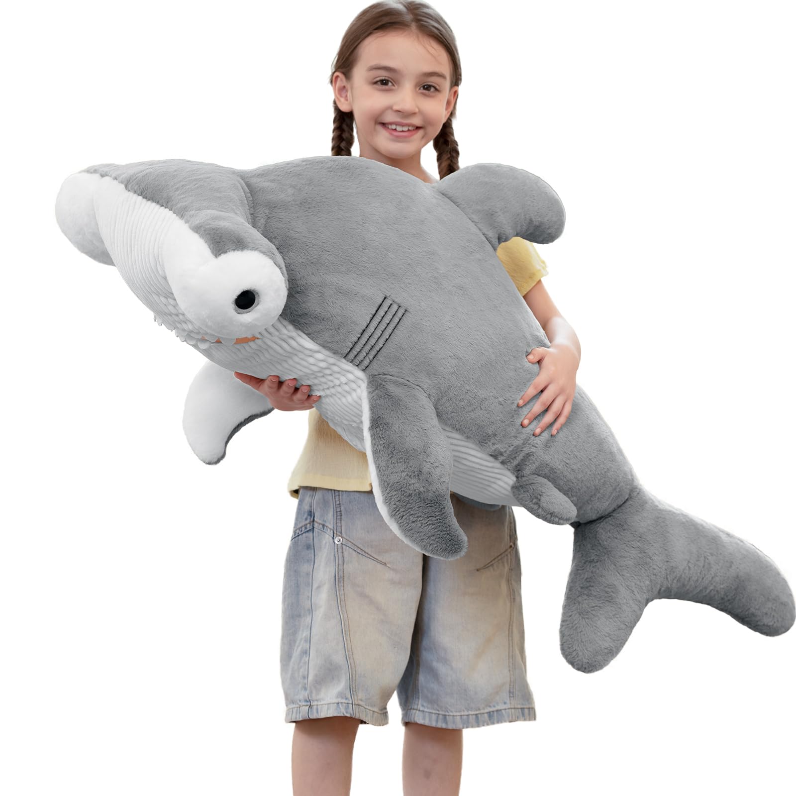 SHANK SHARK BIG SWEAT グレー　サイズL Amazon.com: Tezituor 43.3 inch Giant Hammerhead Shark Stuffed