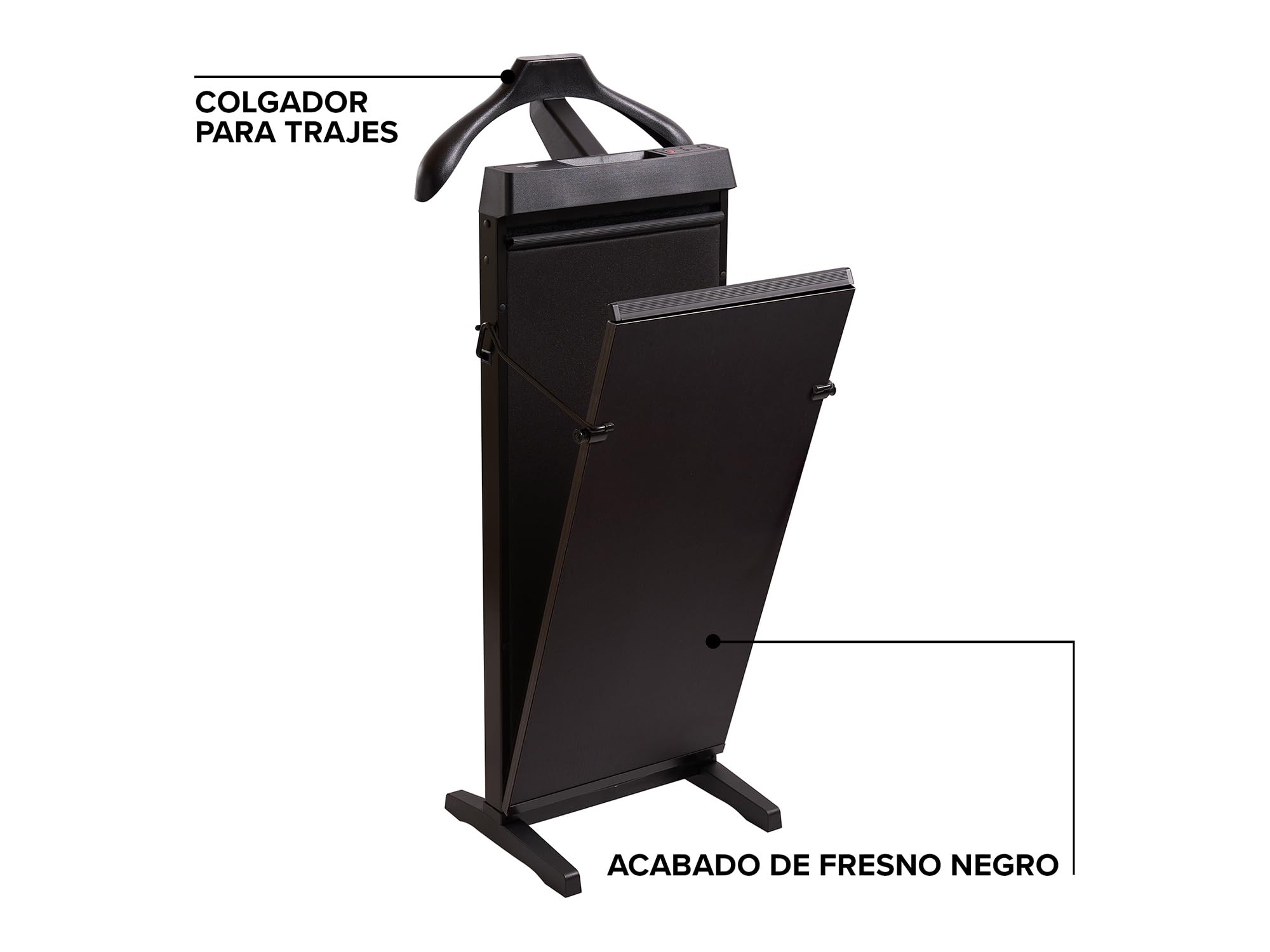 Corby 4400 Prensa para pantalones en fresno negro - Enchufe de la UE