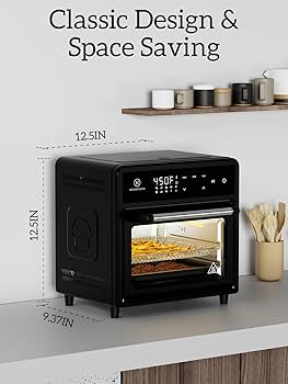 Amazon.com: Kitchen Elite Air Fryer Toaster Oven Combo, 12.6