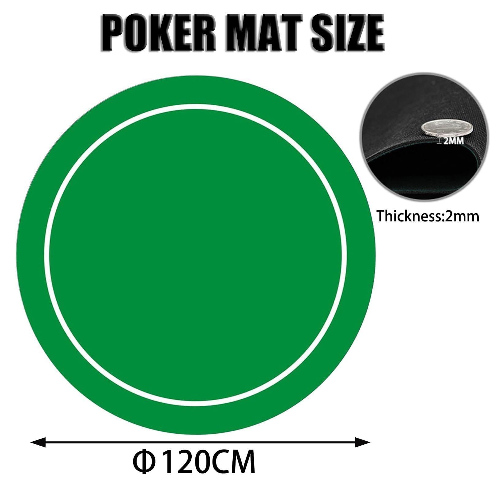 Tapete de Póker 1 Unidad, Tapete de Cartas Blackjack Texas Hold'em