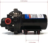 Vista 3 de The ROP Shop Bomba de diafragma w/puertos NPT y arnés de cableado para Valley Industries 33-103233-CSK