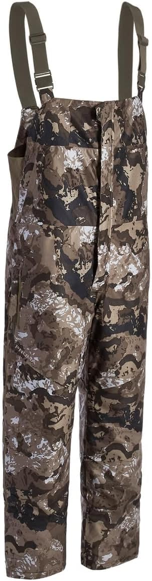 Pnuma Outdoors Torrent Bibs, Caza Camo, Water-Resistant, Primaloft Insulation, Adjustable Straps (to-BB-OV)