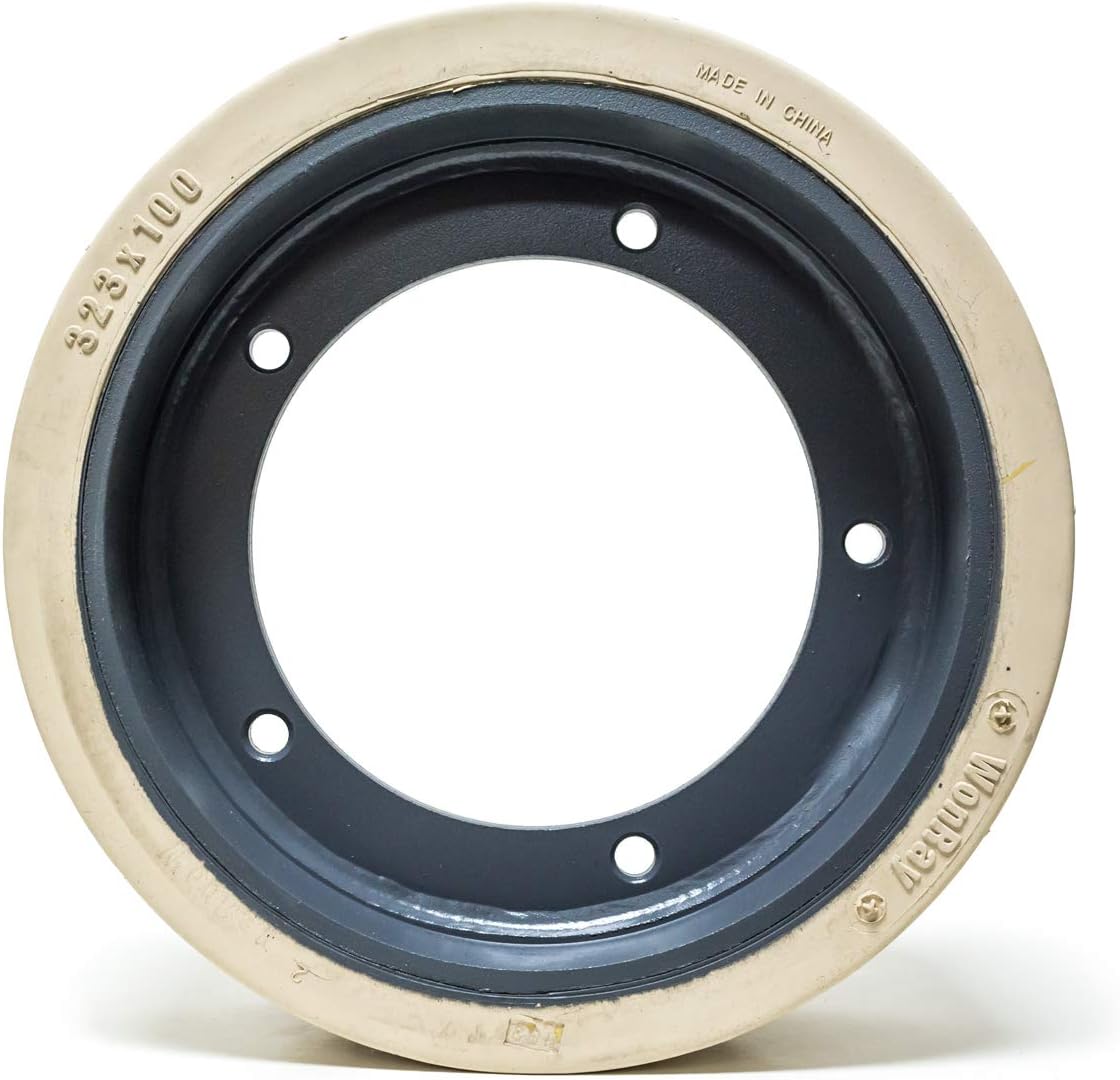 Set of 4 Scissor Lift Wheel Tire Assembly Compatible with JLG Non-Marking 2915012, 1230ES & 1930ES