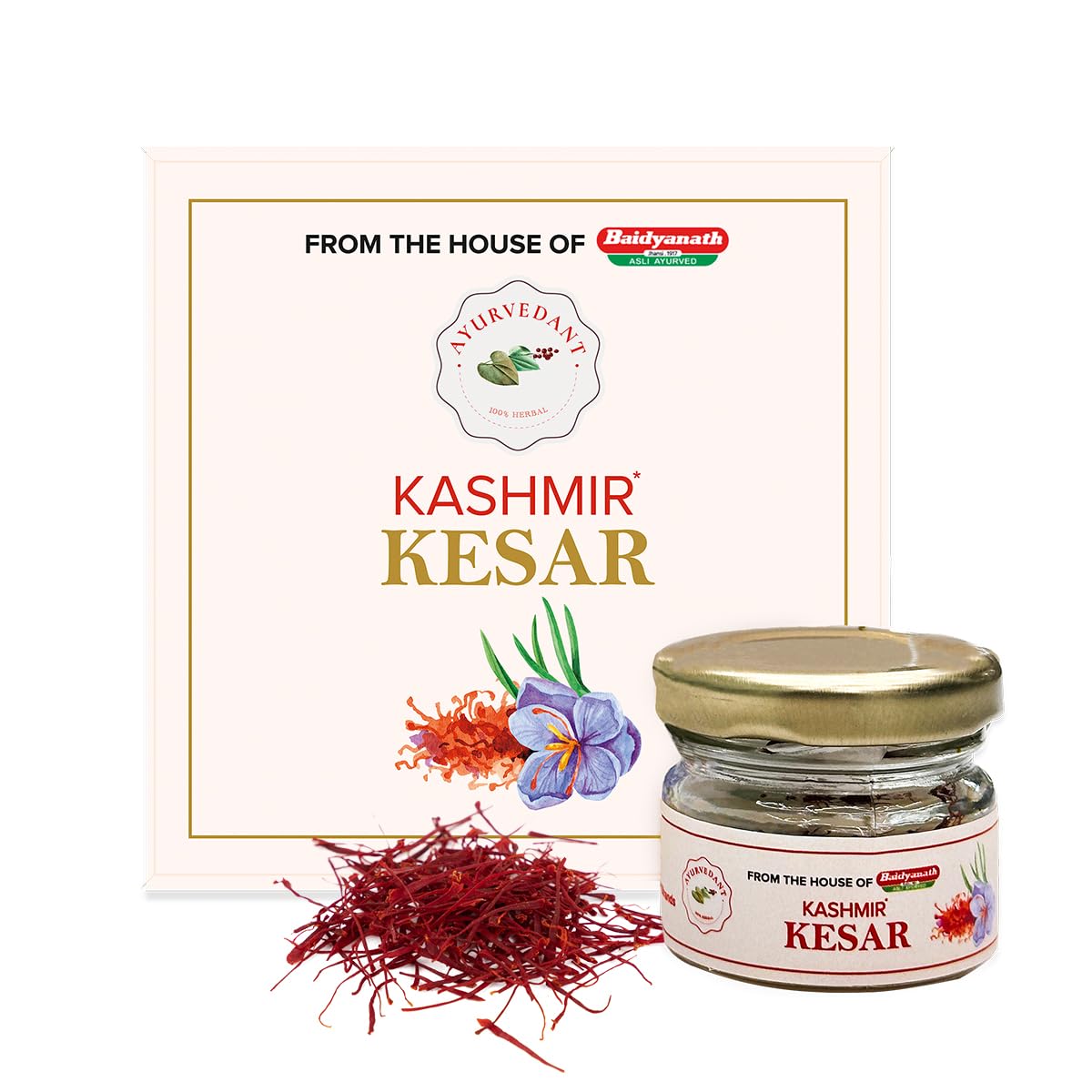 Baidyanath Jhansi Pure Certified Kashmir Kesar