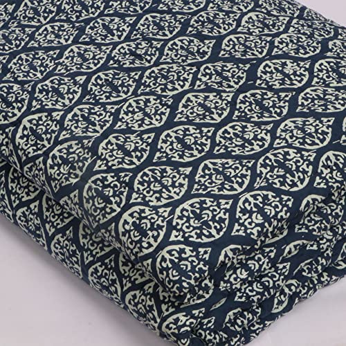 Edredones Kantha de algodón con estampado floral manta bohemia 90x108 3