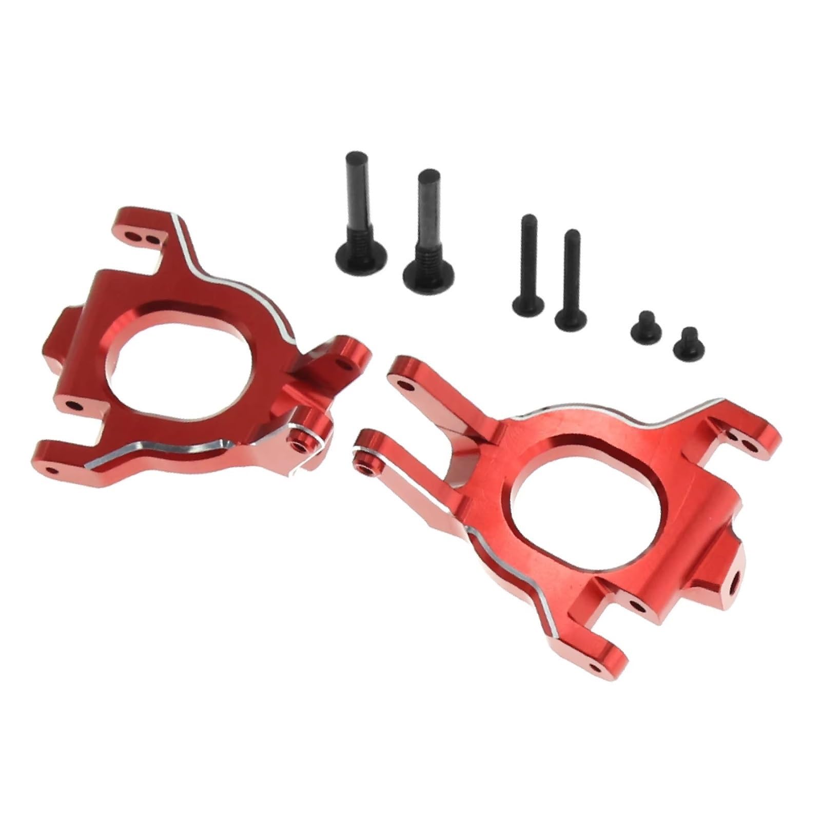 Dla Arrma Dla Mojave 4S Dla Kraton Dla Outcast 4X4 Dla BLX 1/8 1/10 Metalowe Bloki Koła Z Piastą C Części Do Ulepszenia Samochodów RC Części Naprawy (Red)