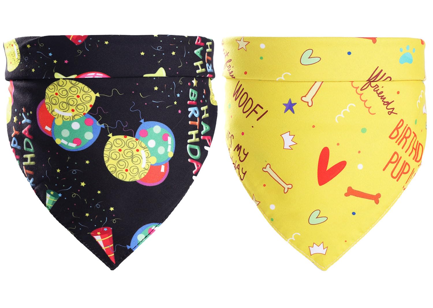 Bandanas d'anniversaire pour chien grand format pour shooting photo festif