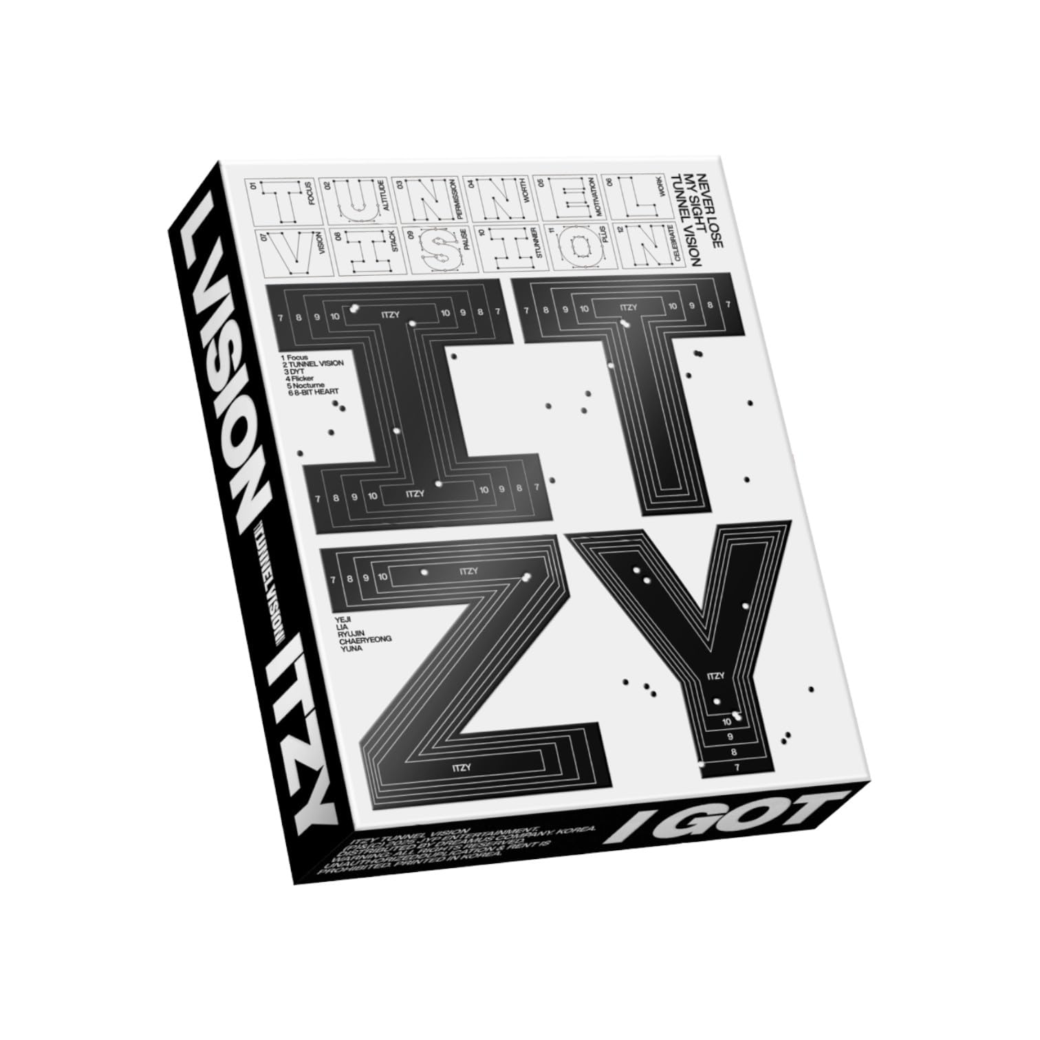 Amazon.com: IT'ZY 11th Mini Album TUNNEL VISION Photobook BOX