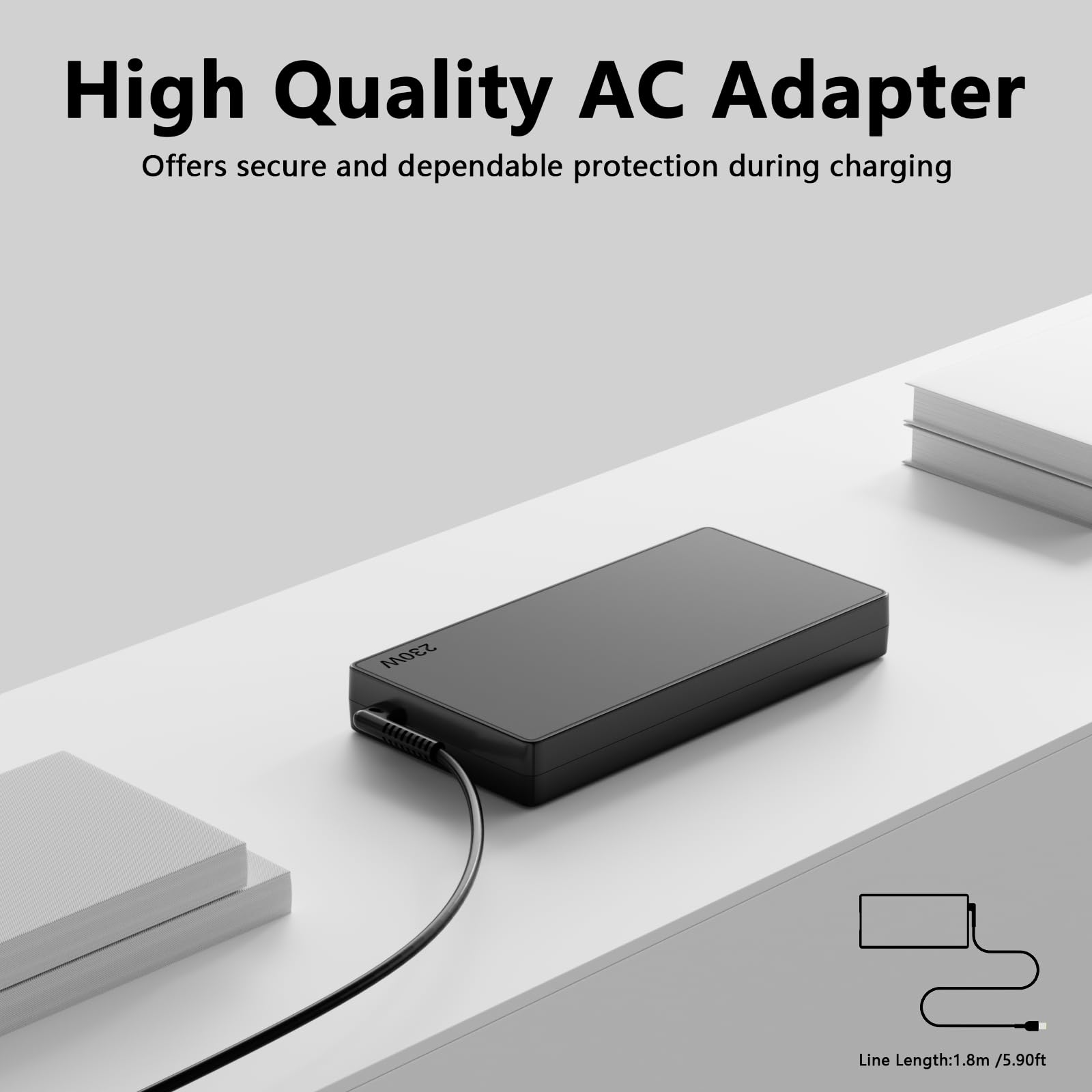 230W Adaptador de corriente para portátil Cable de carga para Lenovo Legion 5 7 Y520 Y540 Y545 Y740 Y730 Y900 Y910 Y920 Y7000 ThinkPad P50 P51 P52 P53 P70 P71 P72 P7 AD L230NLC3A ADL230NDC3A