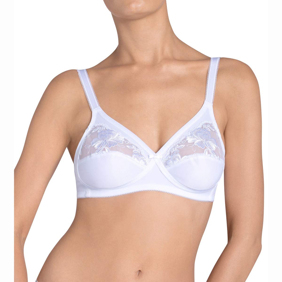 Triumph Women's White Modern Posy N Everyday Bra, 36Dd