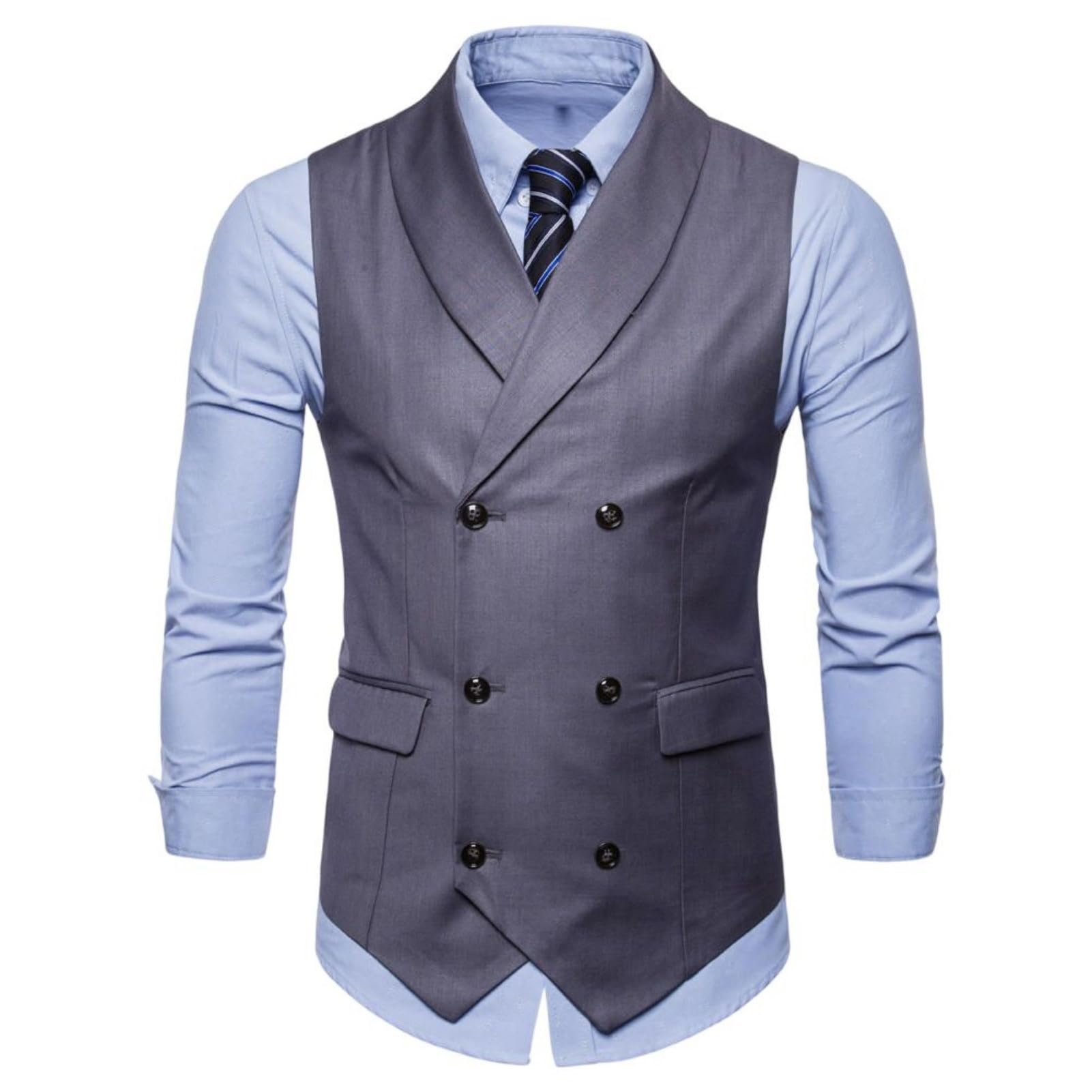 Chaleco de lentejuelas para hombre para bodas temáticas y eventos 8