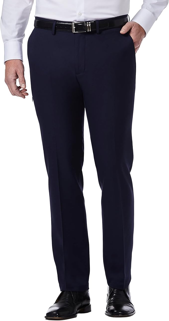 Kenneth Cole Reaction Men's Stretch Modern-Fit Flat-Front Pant