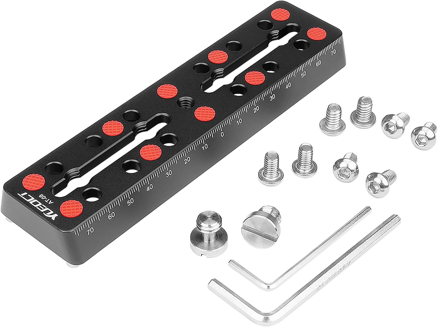 160mm/6.3" Telescope Rail Bar Vixen Style Dovetail Mounting Plate, with M6 1/4" 3/8" Camera Screw for Telescope Saddle Mount Base OTA Equatorial Head Tripod Adapter Sky Astrophotography