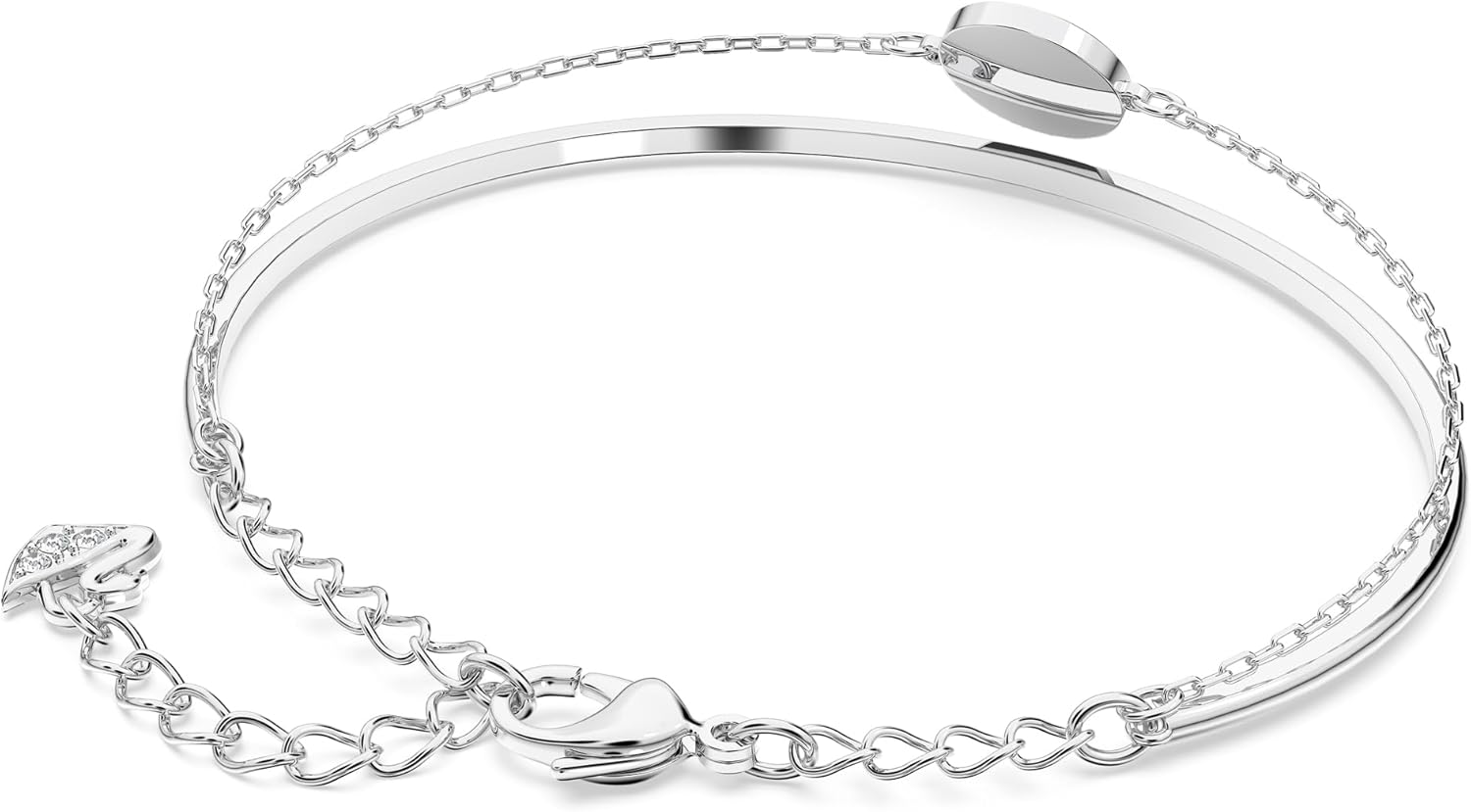 Swarovski Sublima Bangle Bracelet, Rhodium Finish, Clear Crystals